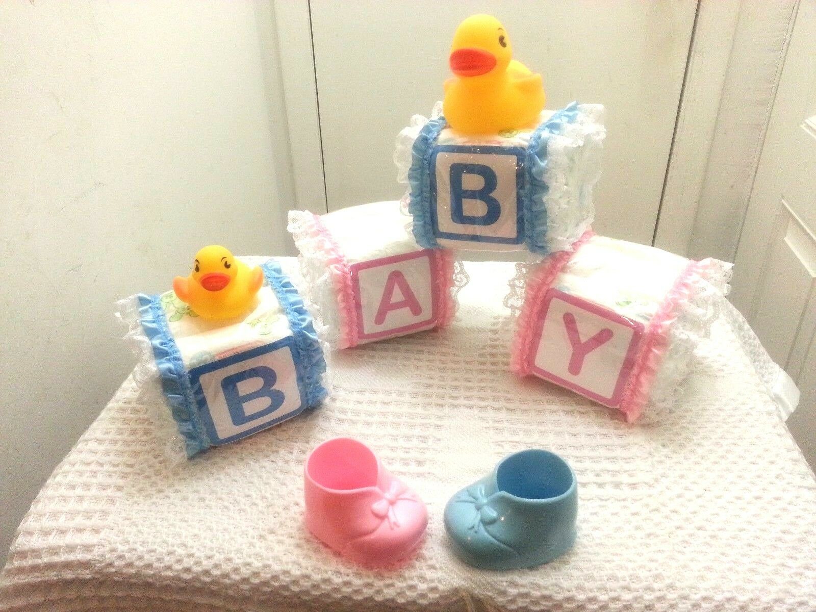 Alphabet Baby Block Diaper Cake