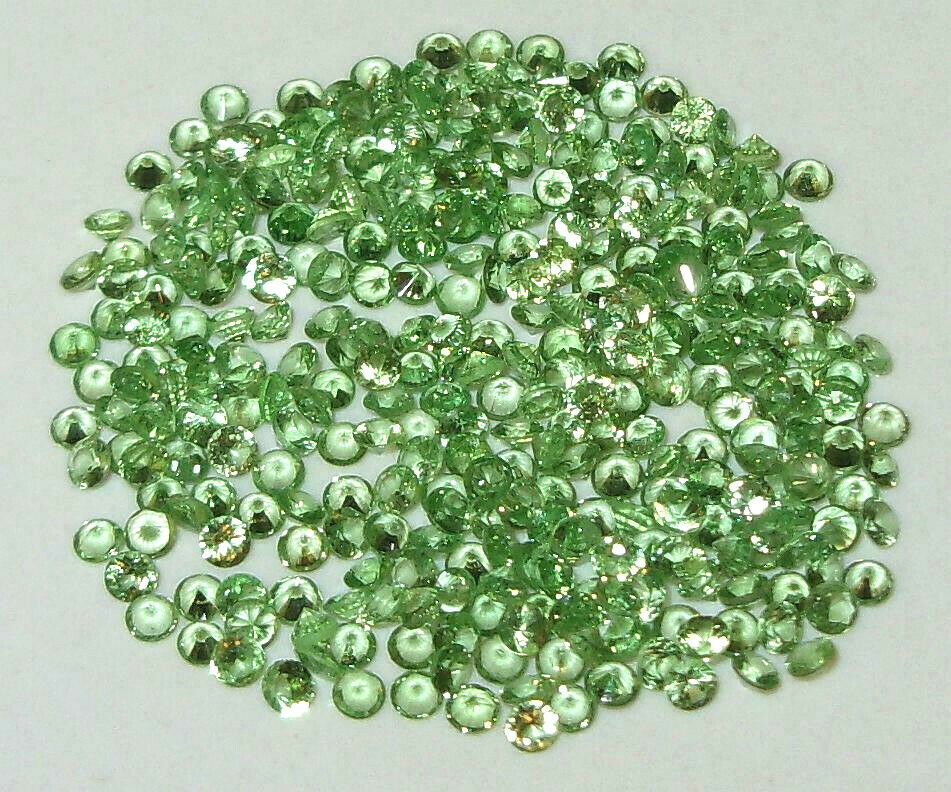 1.8mm To 1.9mm Aa Kenya Tsavorite Green Garnet Diamond Round Cut