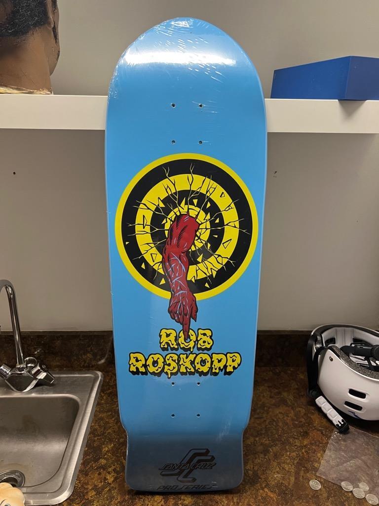 Santa Cruz Rob Roskopp 1 Reissue Skateboard Deck Og Colorway In Shrink