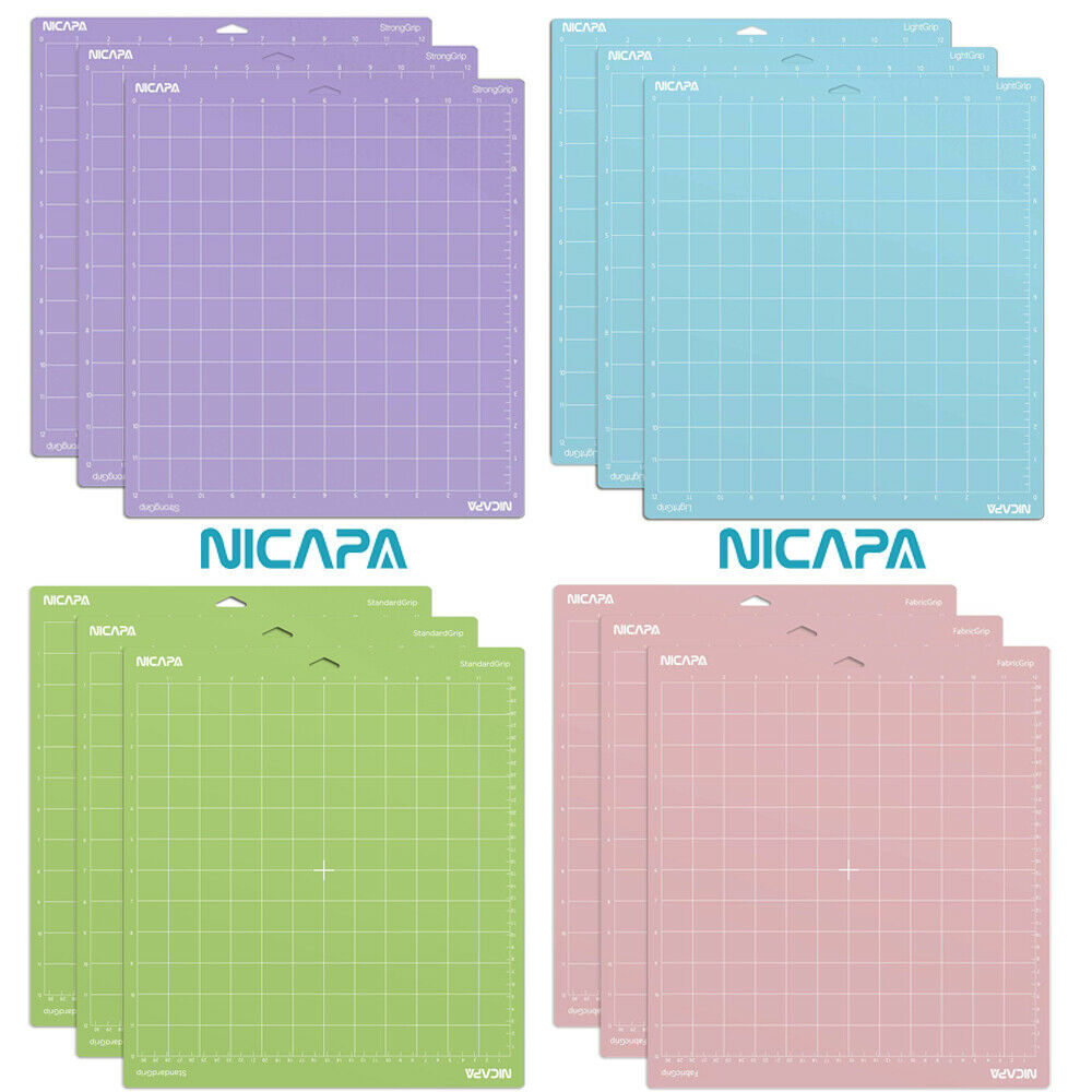 Nicapa Cutting Mat For Cricut Maker Explore Air Air 2 Vinyl Fabric Variety Grip