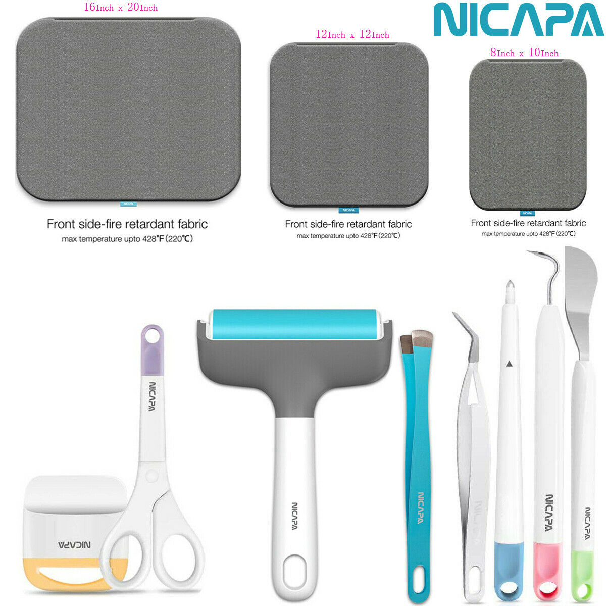 Nicapa Tool For Cricut Maker Explore Air Joy Easy Press Cameo Heat Vinyl Weeding
