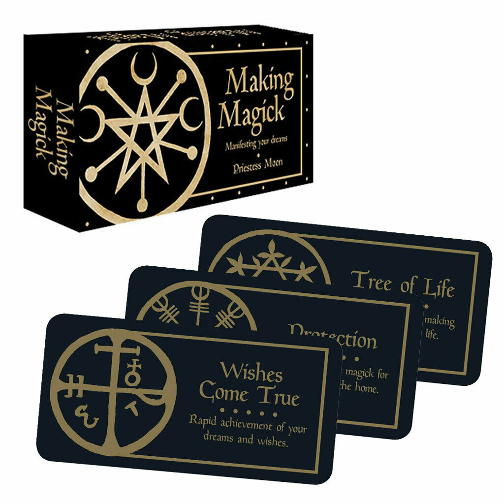 Making Magick Mini Oracle New Cards In Magnetic Box By Priestess Moon (2019)