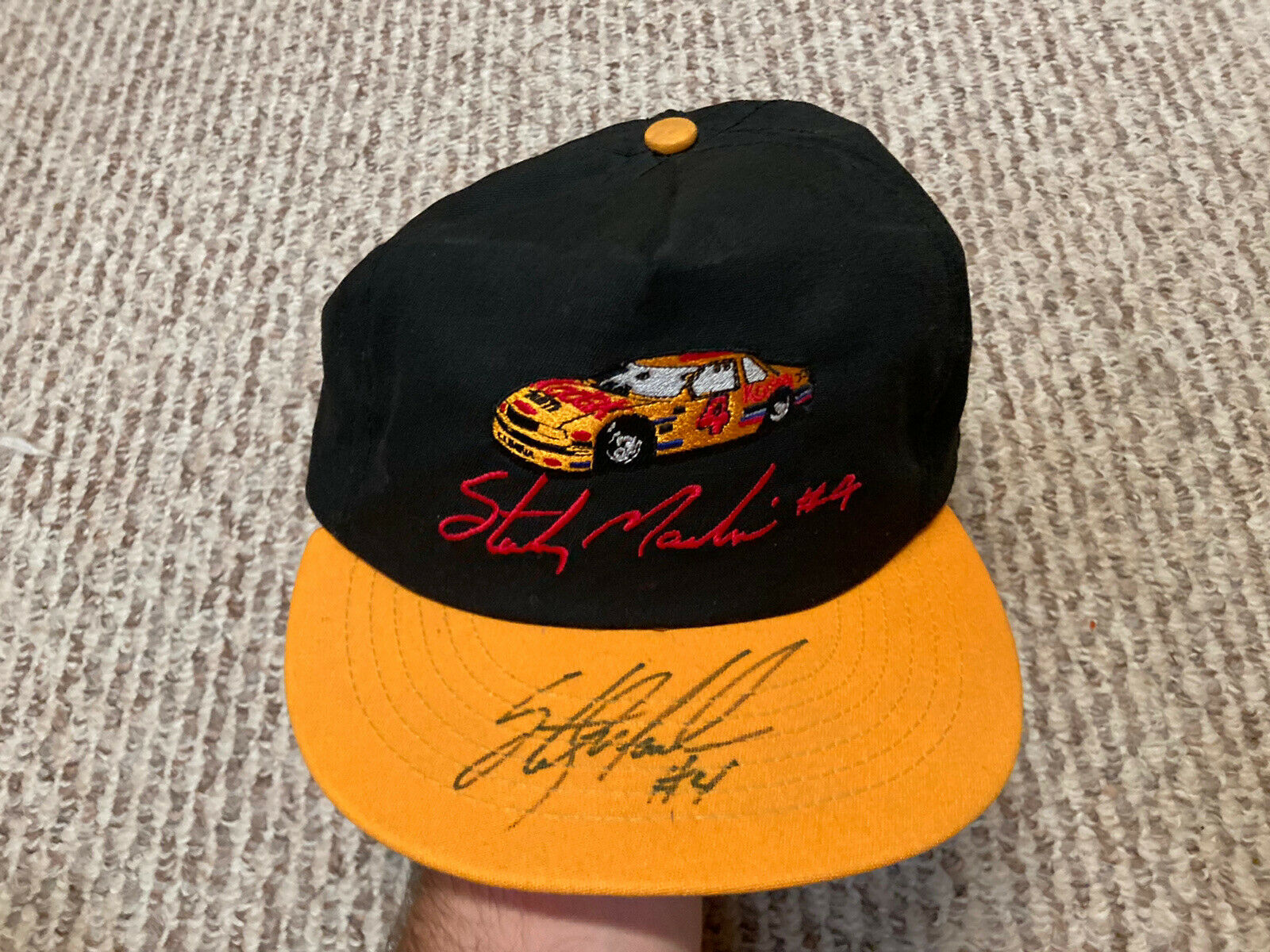 Sterling Marlin Signed Autographed Hat #4 Nascar Kodak Racing Race Car Vintage
