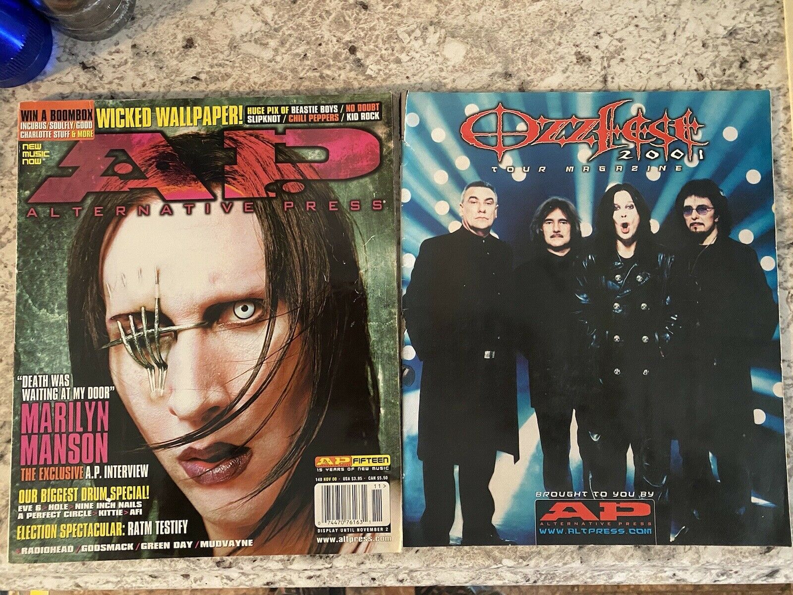 Ozzfest Tour Magazine 2001 & Ap Magazine