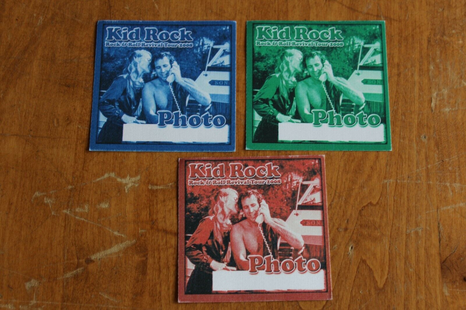 Kid Rock  - 3 X Backstage Pass Unused  -  Lot # 33 - Free Postage