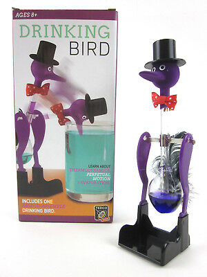 Drinking Bird Retro Vtg Science Toy Happy Lucky Dipping Perpetual Motion New Nib