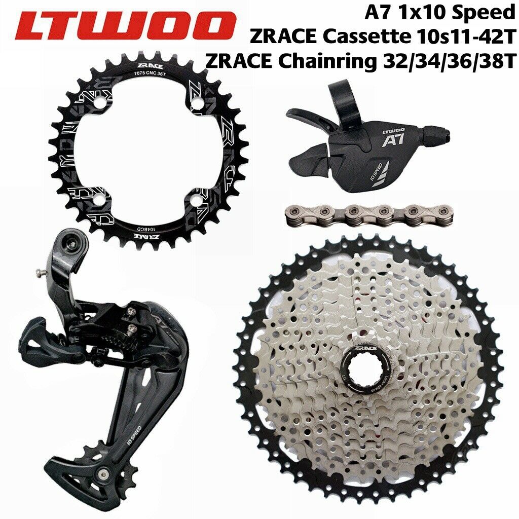Ltwoo Mtb 1x10 Speed Groupset 42t 46t Zrace Cassette/chainring A7 Mtb 10s Group