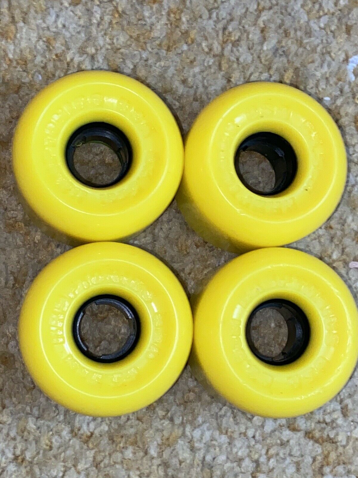 Kryptonics Vintage Skateboard Wheels Nos Original Csi 63’s Yellow