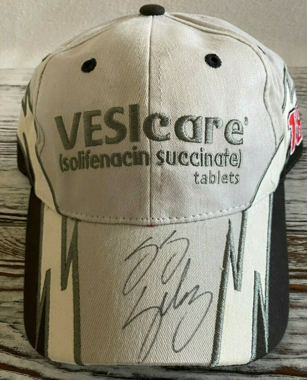 Jj Yeley Joe Gibbs Racing #18 Vesicare Signed Autographed Hat Cap Nascar