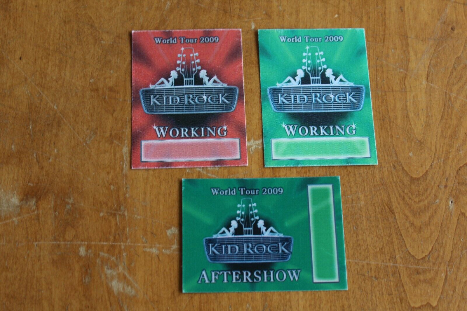 Kid Rock  - 3 X Backstage Pass Unused  -  Lot # 36 - Free Postage