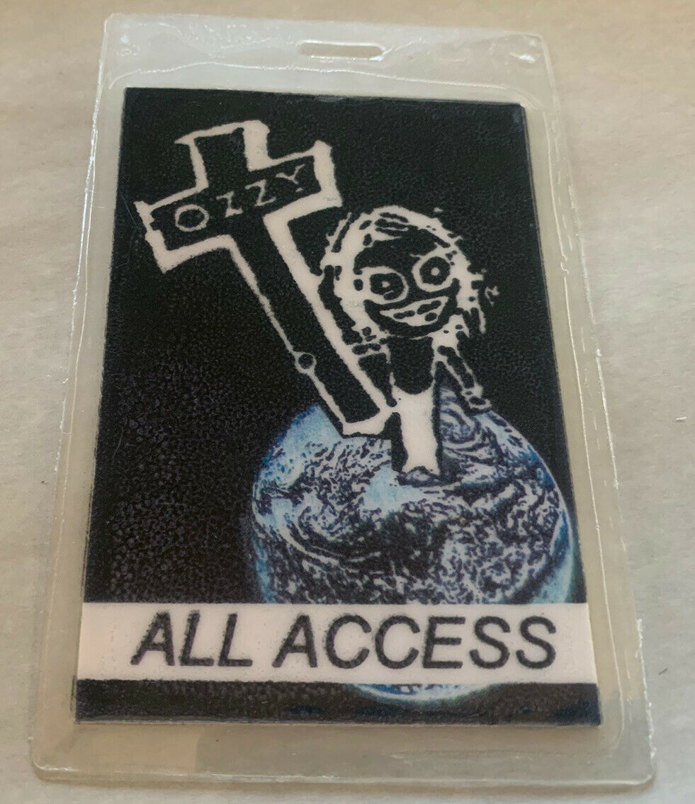 Ozzy Osbourne Ozzmosis 1996 All Access Concert Tour Laminate Backstage Pass