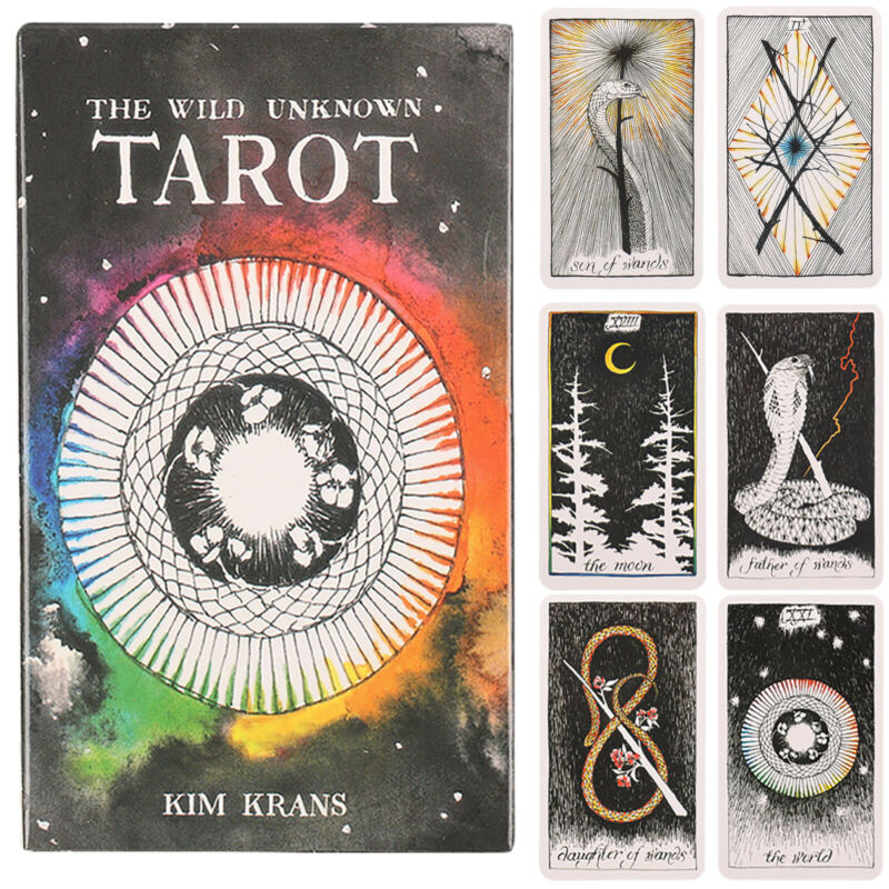 78pcs Tarot Deck Oracle Cards The Wild Unknown Rider-waite Future Fate Telling