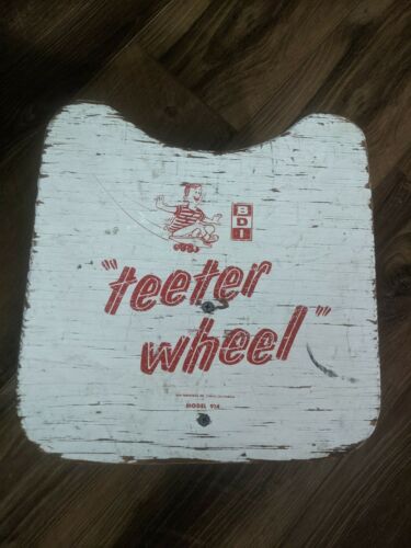 Vintage Teeter Wheel Skateboard 50s 60s Toy Danger Rare Og