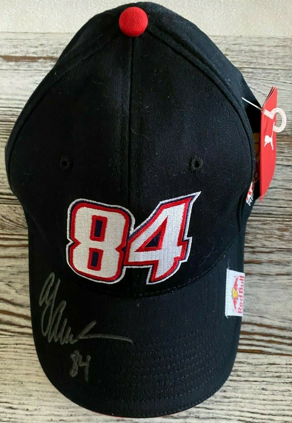 Signed Red Bull Racing #84 Aj Allmendinger Toyota Autographed Cap Hat Nascar