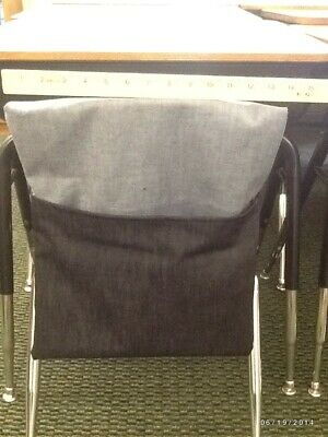 Original Seat Sacks, Chair Pockets Denim Material Handmade By 20 Yr Teacher