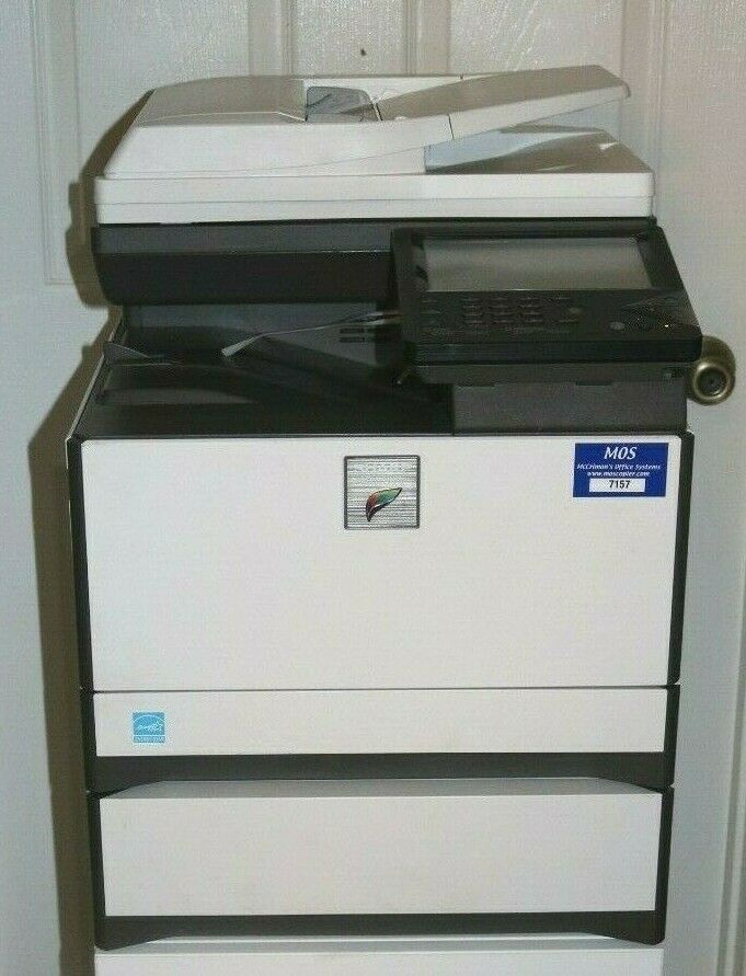 Sharp Mx-c301w Laser Color Bw Printer Scanner Copier Fax 30ppm W/ 2 Paper Trays